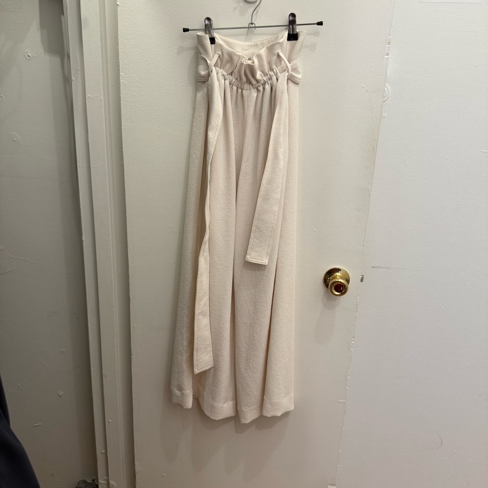 Wilfred Ivory Tie-Front Trousers